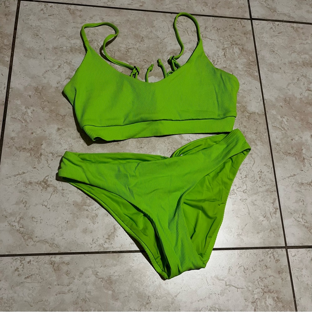 Vibrant Green Bikini Set BECCA Medium / Small